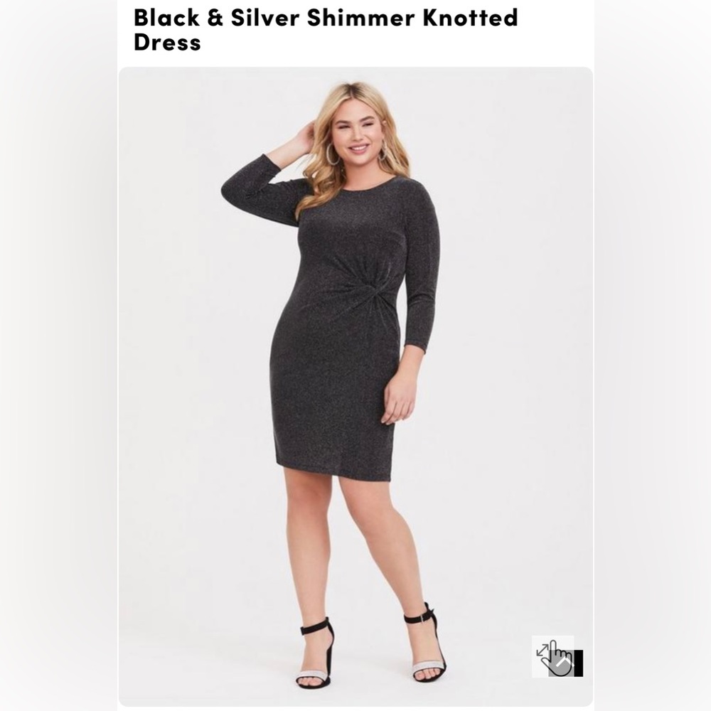 Shimmery mini long sleeve dress from Torrid(size 3) very comfortable.